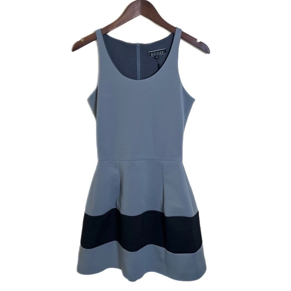 Boulee The Marilyn Tank Dress in Gray Black